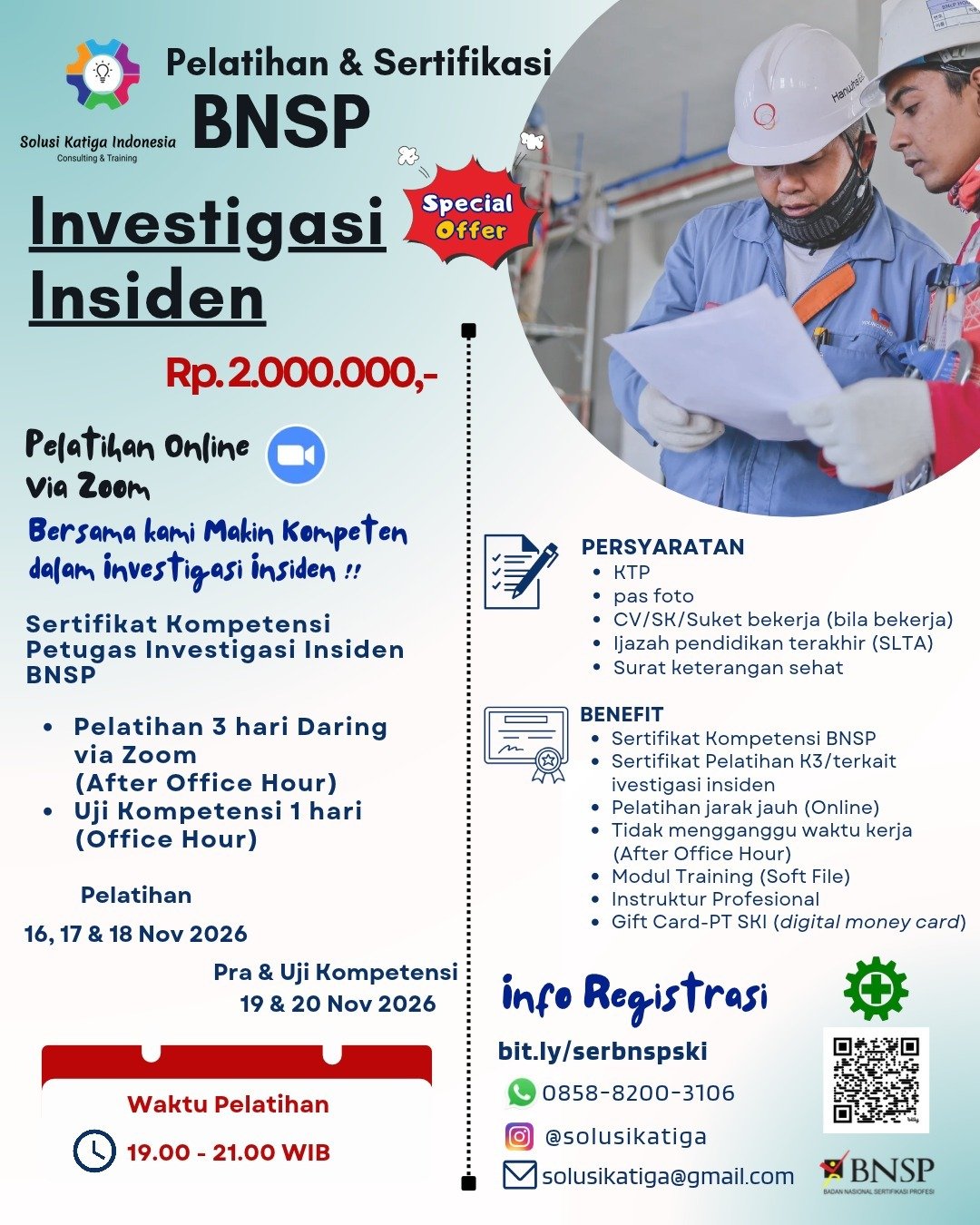 INVESTIGASI INSIDEN - BNSP